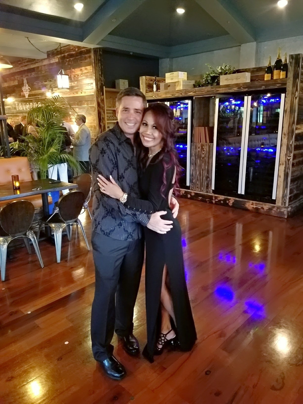 bebe Black Maxi Dress with Side Slit, Open Back, Sexy And Elegant